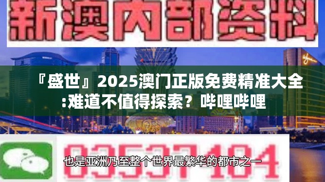 『盛世』2025澳门正版免费精准大全:难道不值得探索？哔哩哔哩